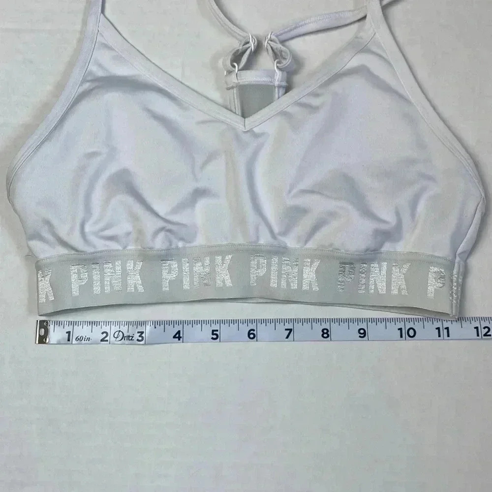 Pink Racerback light impact Sports Bra - Picture 5 of 7